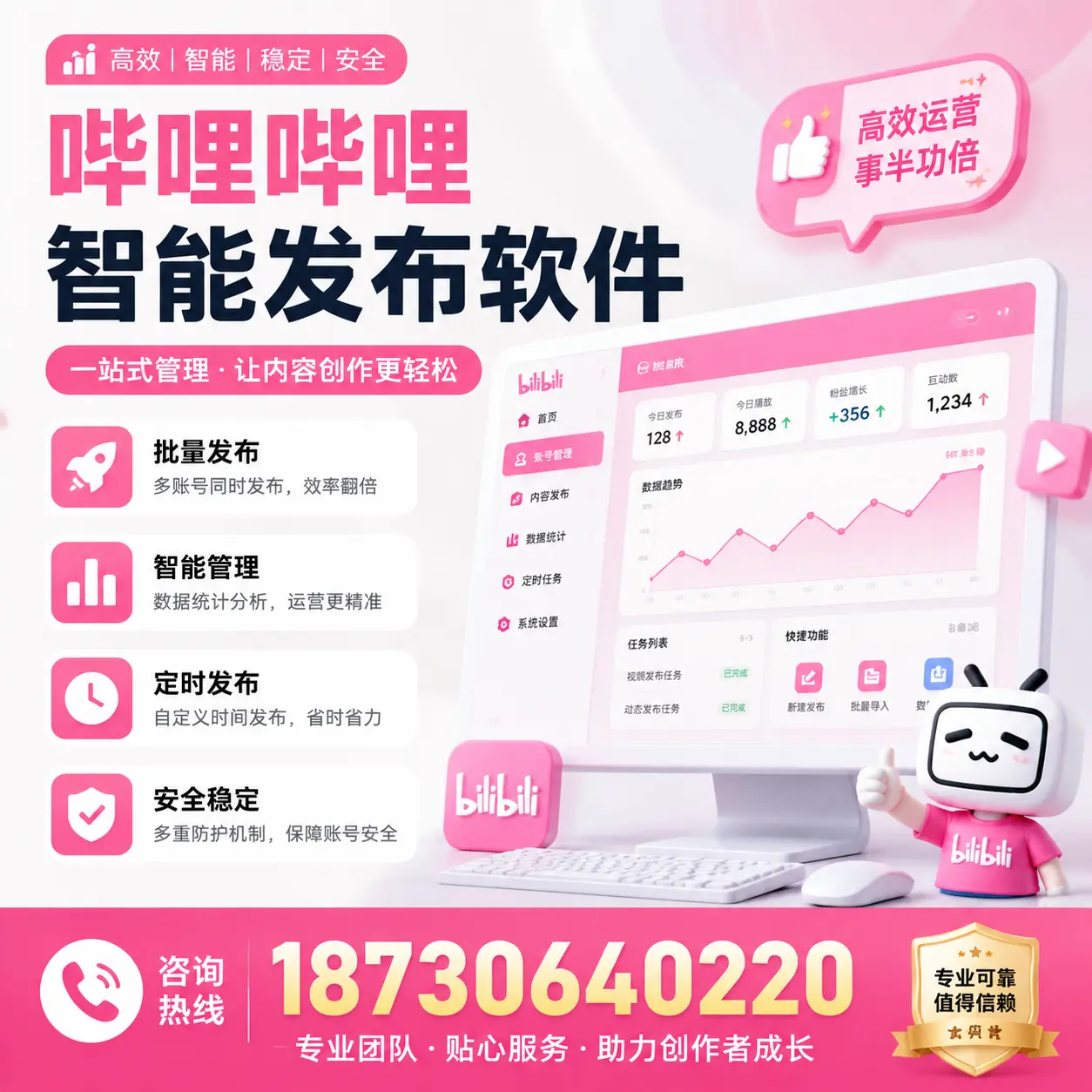 如何评估哔哩哔哩智能发布软件的ROI？内江 企业必读
